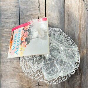 Marble Accents by Panacea New In Bag Clear‎ Glass Crystal Accents House Decor 7